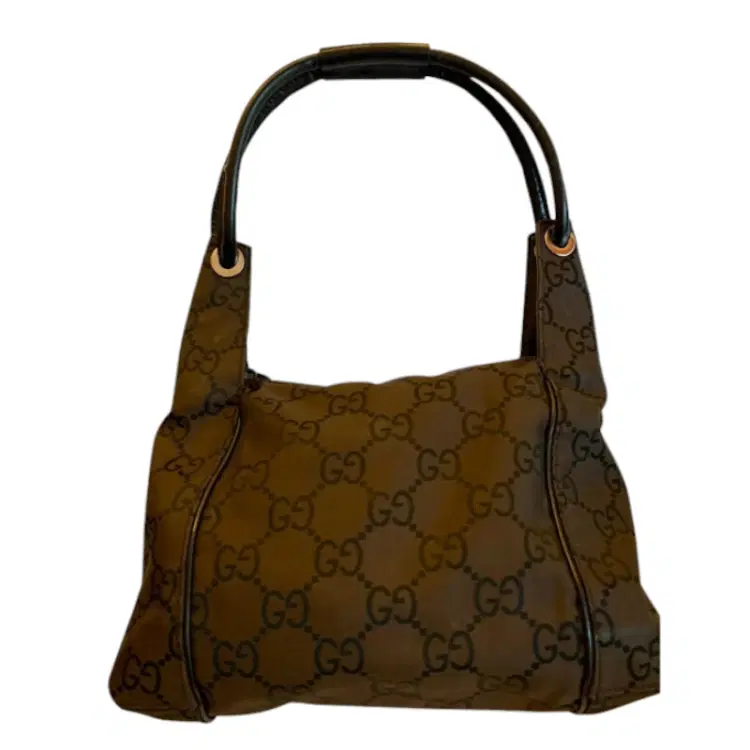 Gucci GG Brown Monogram Canvas Shoulder Bag-Hover-Image