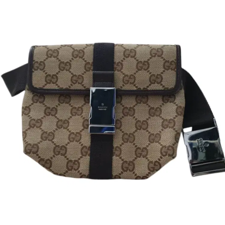 Gucci GG Canvas Buckle Waist Bum Bag-Hover-Image