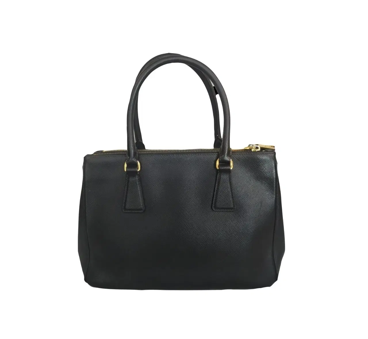 Prada Saffiano Lux Leather Small Double Zip Tote