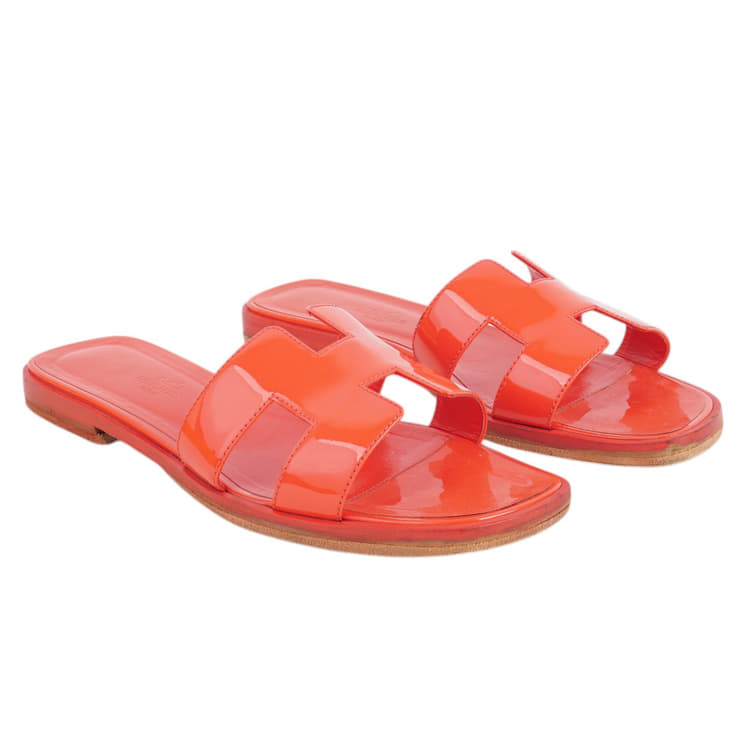 Hermes Oran Sandal Mule Patent Leather-Hover-Image