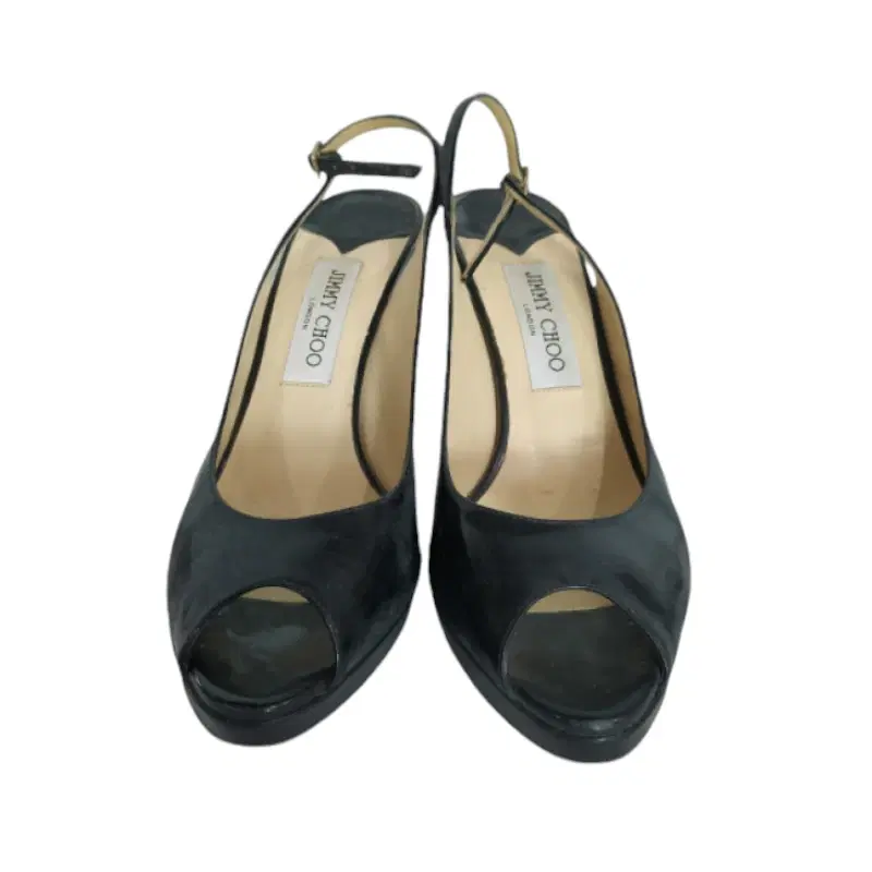 Jimmy Choo Nova Peep-Toe Patent Slingback