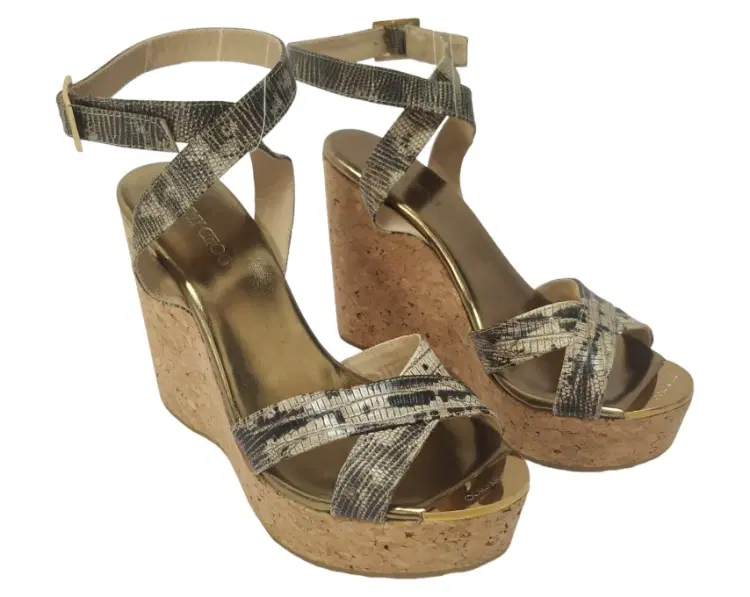 Jimmy Choo Criss Cross Wedges-Hover-Image