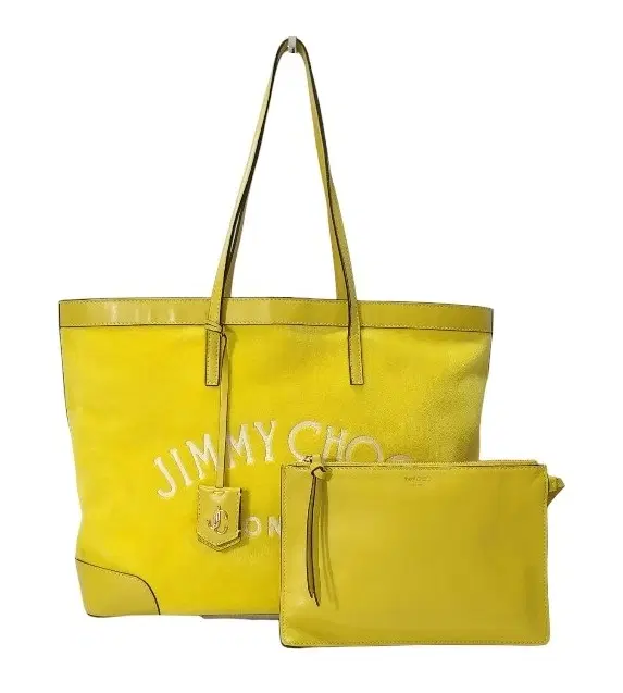 Jimmy Choo Nine2Five Logo Malibu Toweling East-West Tote Bag-Hover-Image