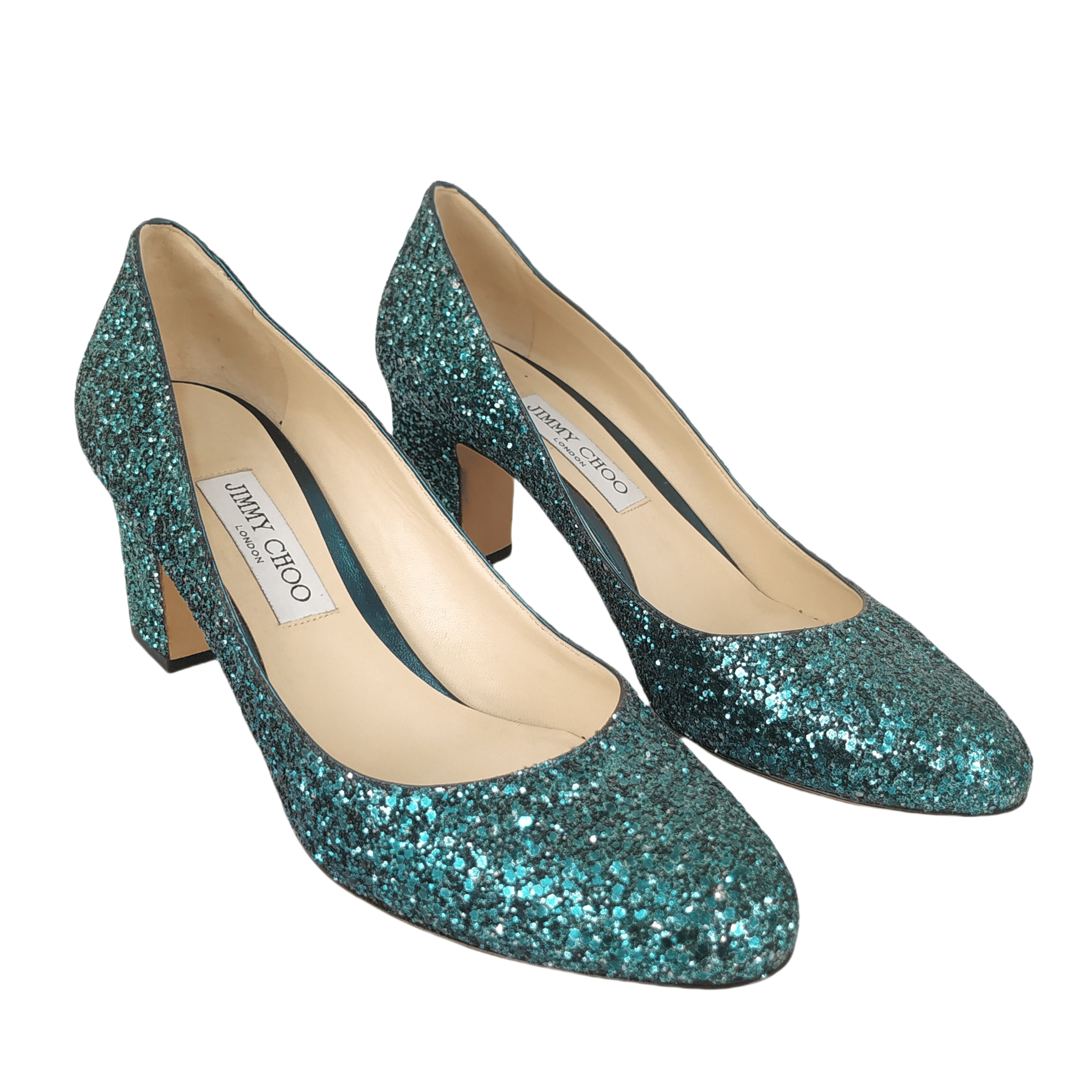 Jimmy Choo Billie Glitter Pumps-Size 40