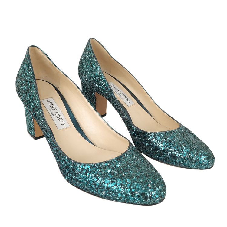 Jimmy Choo Billie Glitter Pumps-Size 40-Hover-Image