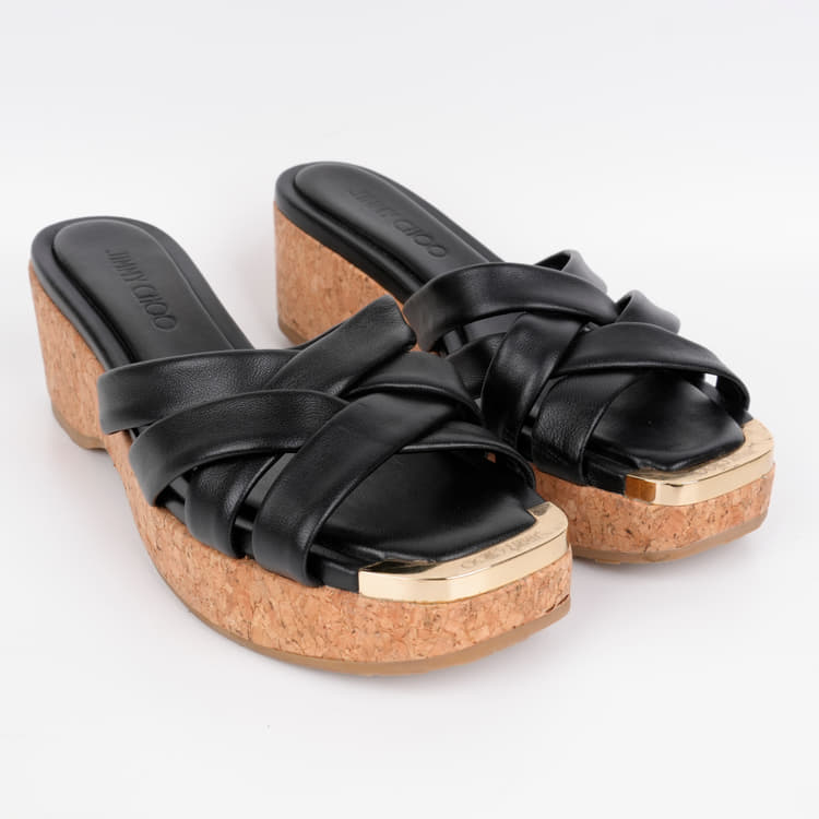 Jimmy Choo Criss Cross Wedges, Size-37-Hover-Image