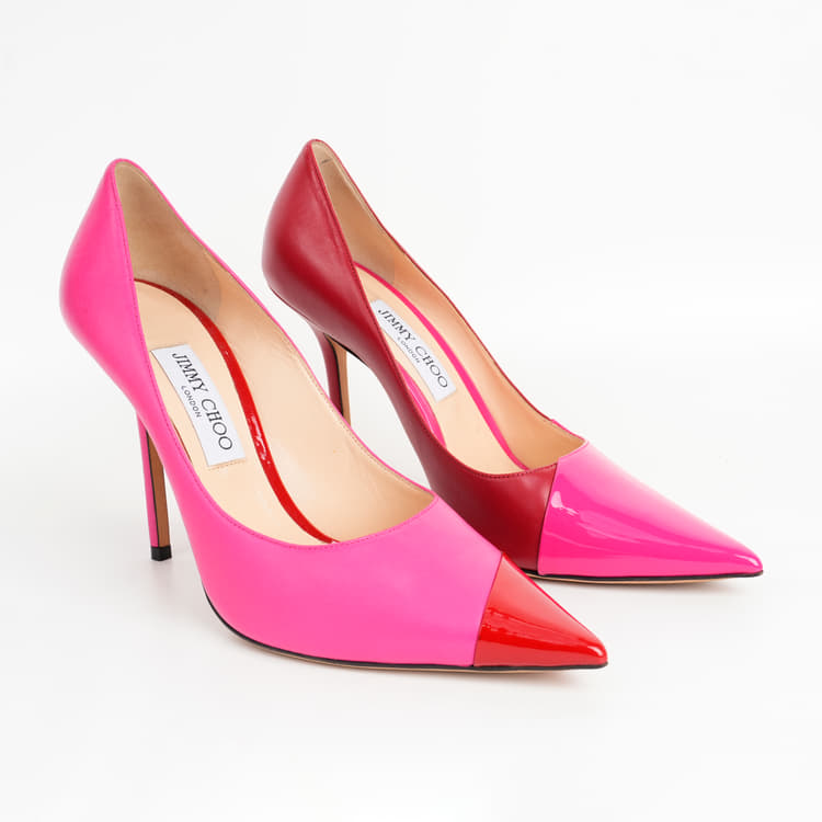 Jimmy Choo Love 100 Asymmetric Pointy Toe Pumps, Size -40-Hover-Image