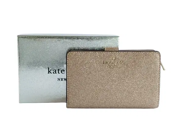 Kate Spade Lola Glitter Boxed Medium Compact Bifold Wallets