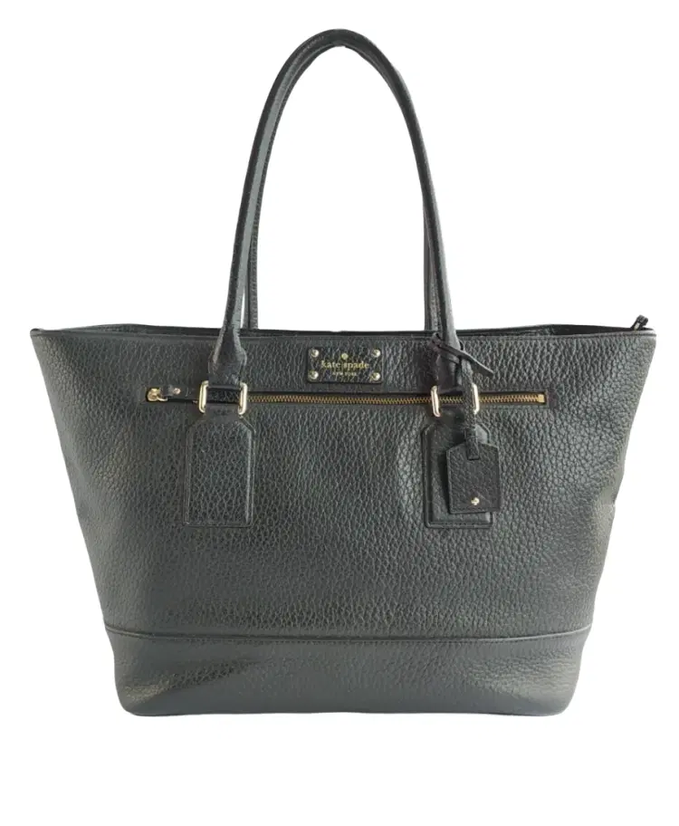 Kate Spade Bay Street Black Leather Harmony Tote-Hover-Image
