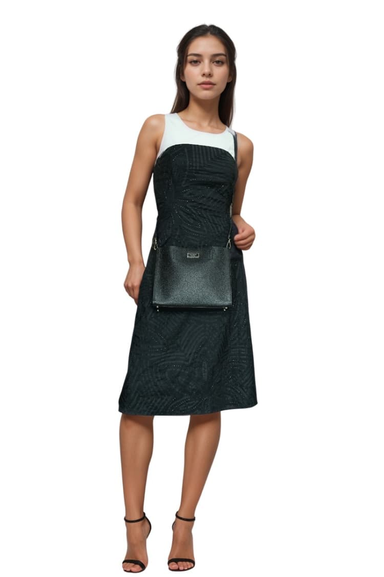 Kate Spade Sam Pebbled Black Leather Medium Satchel-Hover-Image
