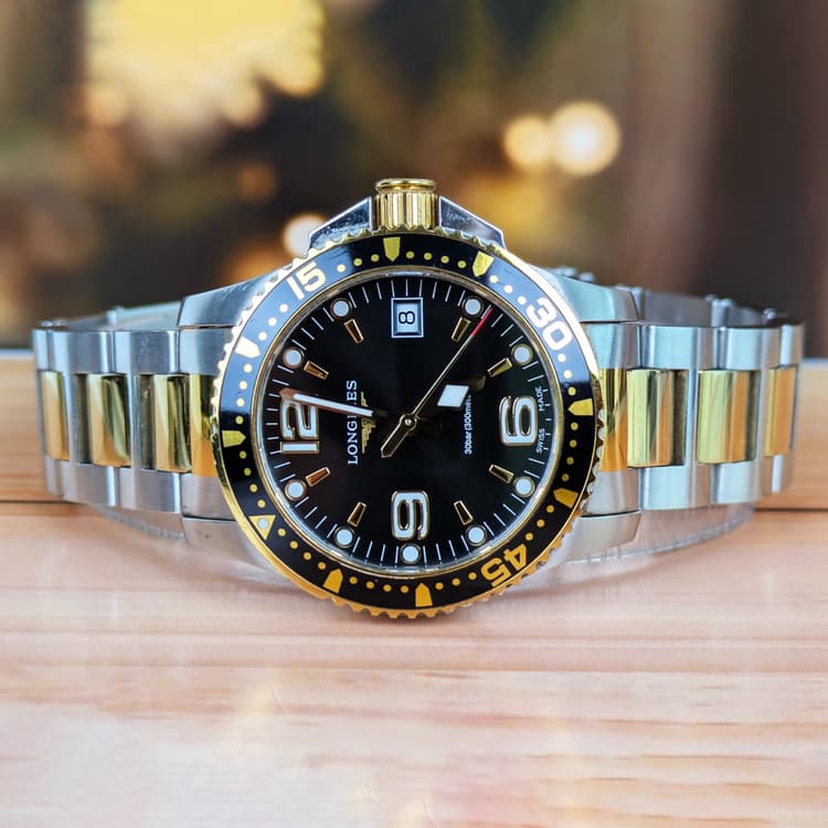 Longines HydroConquest MM Steel Quartz Watch-Hover-Image
