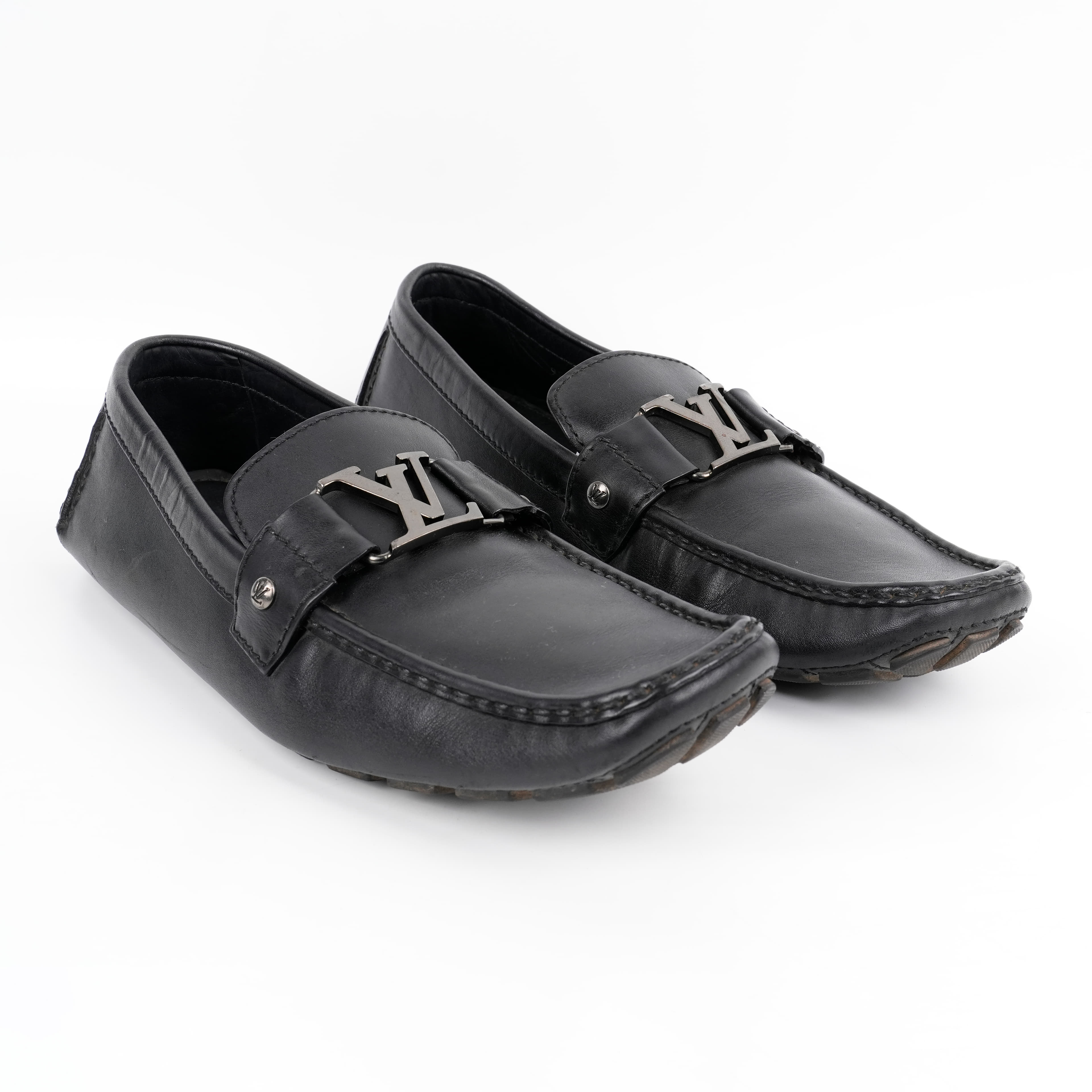 Louis Vuitton Black Monte Carlo Driving Moccasin