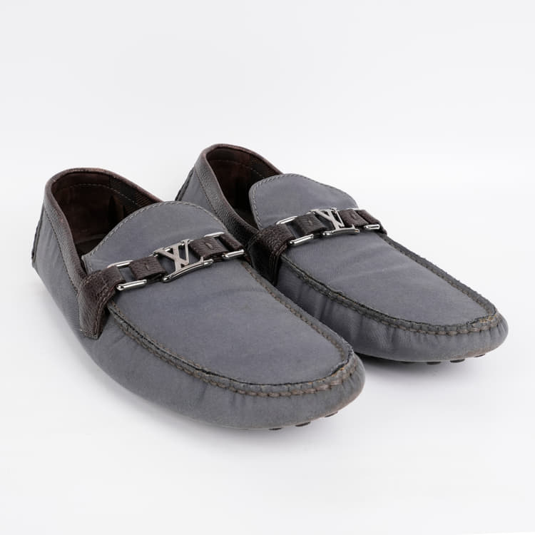 Louis Vuitton LV Initials Hockenheim Canvas Moccasin-Hover-Image