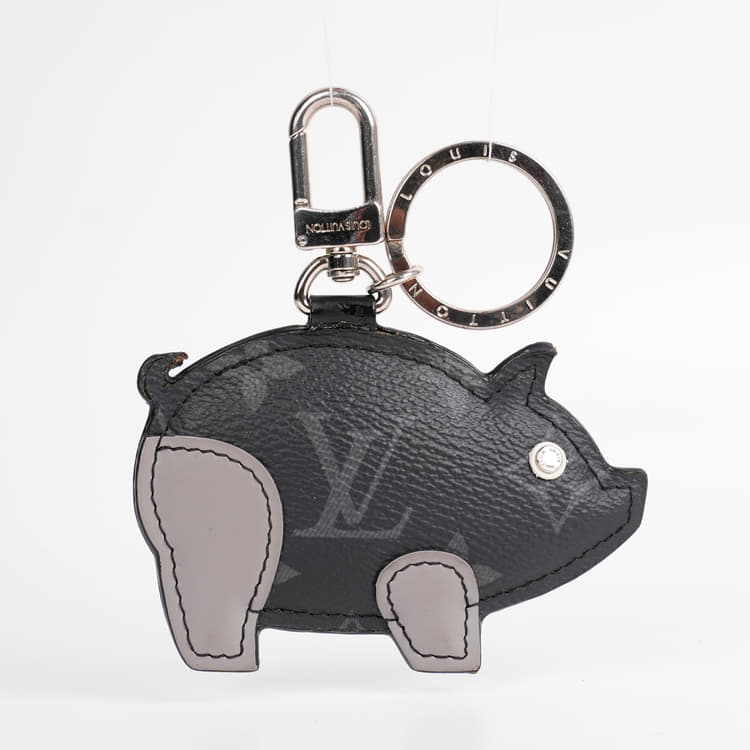 Louis Vuitton Monogram Eclipse Pig Bag Charm-Hover-Image