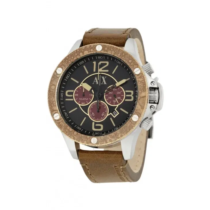 ARMANI EXCHANGE Quartz Watch for Men, Brown, AX1518-Hover-Image