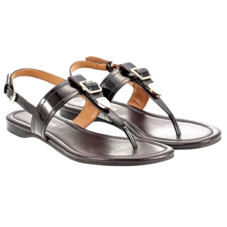 Coach Women Oxblood pearl Red 34a01561 Flat T-Bar Sandal-Hover-Image