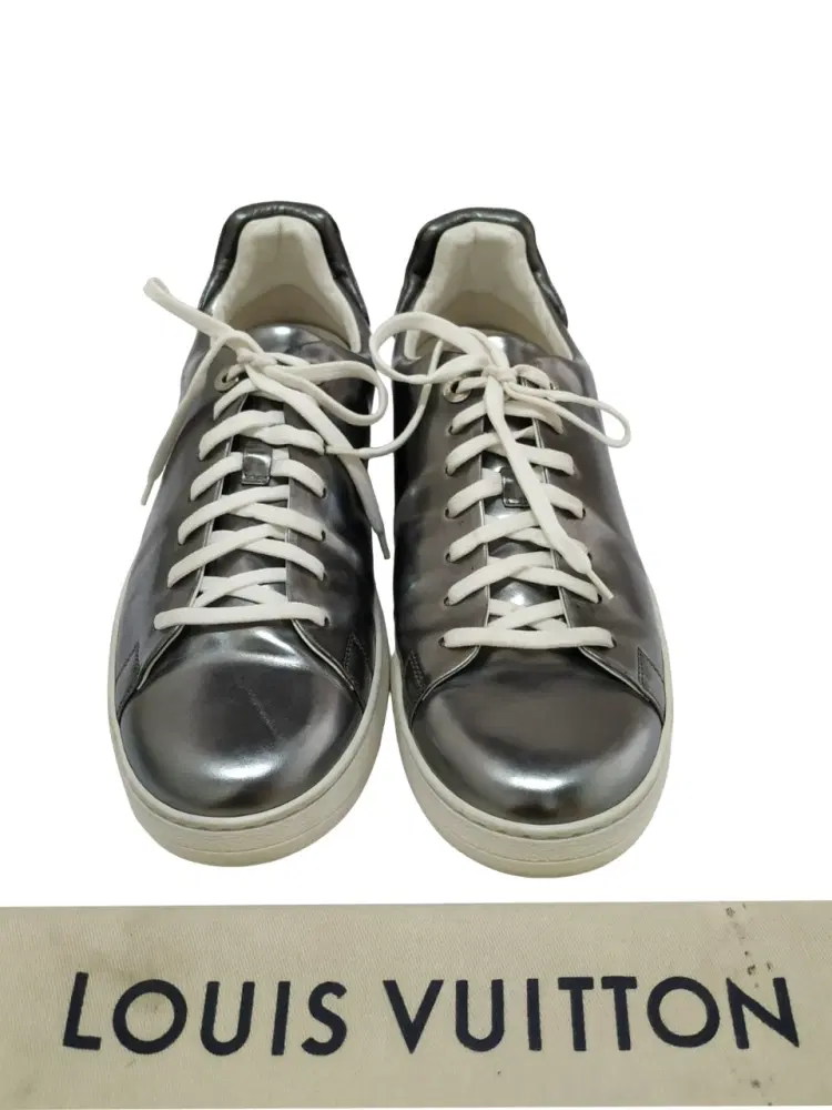 Louis Vuitton Metallic Silver Frontrow Sneakers-Hover-Image