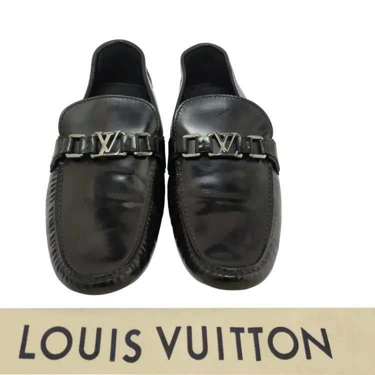 Louis Vuitton Black LV Initials Hockenheim Moccasin-Hover-Image
