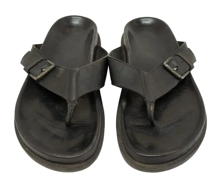 Louis Vuitton Black Leather Sandals-Hover-Image
