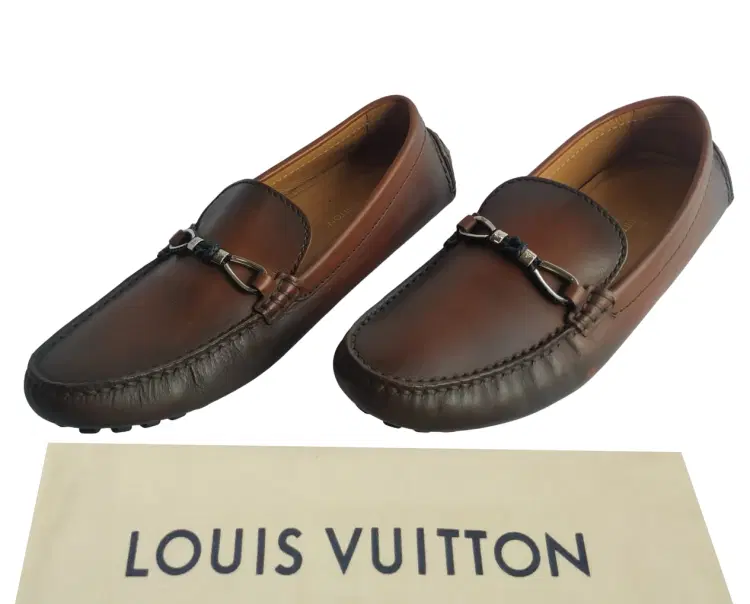 Louis Vuitton Braid Knot Detail Leather Loafers-Hover-Image