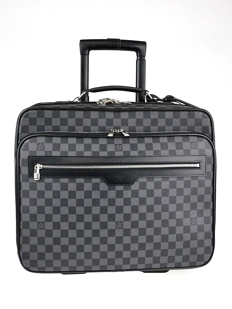 Louis Vuitton Damier Graphite Canvas Pilot Case Luggage Bag