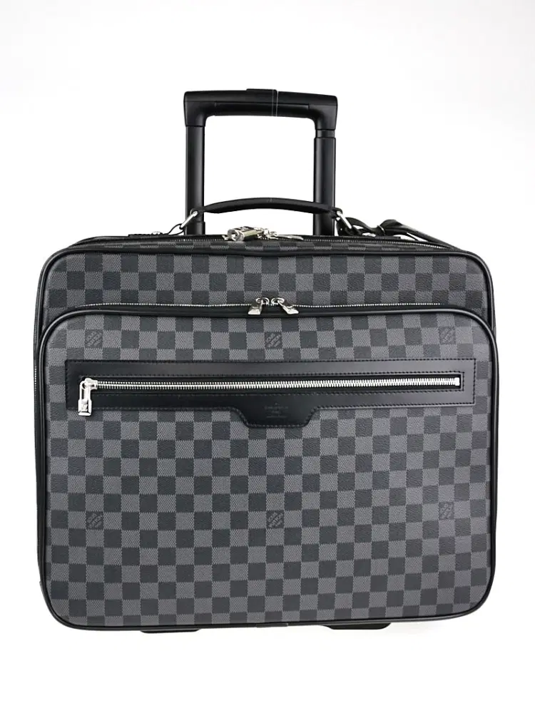 Louis Vuitton Damier Graphite Canvas Pilot Case Luggage Bag-Hover-Image
