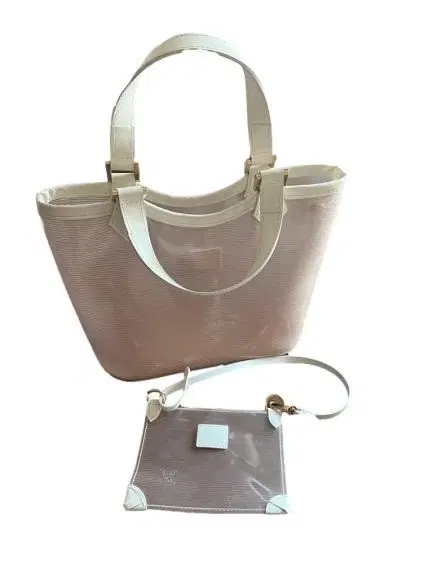 Louis Vuitton Plage Lagoon White Vinyl Epi Mini Beach Tote-Hover-Image