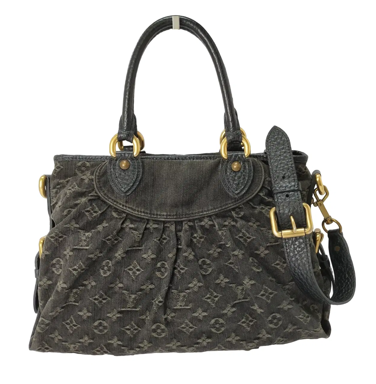 Louis Vuitton Monogram Black Denim Neo Cabby Shoulder Bag