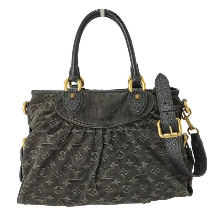 Louis Vuitton Monogram Black Denim Neo Cabby Shoulder Bag-Hover-Image