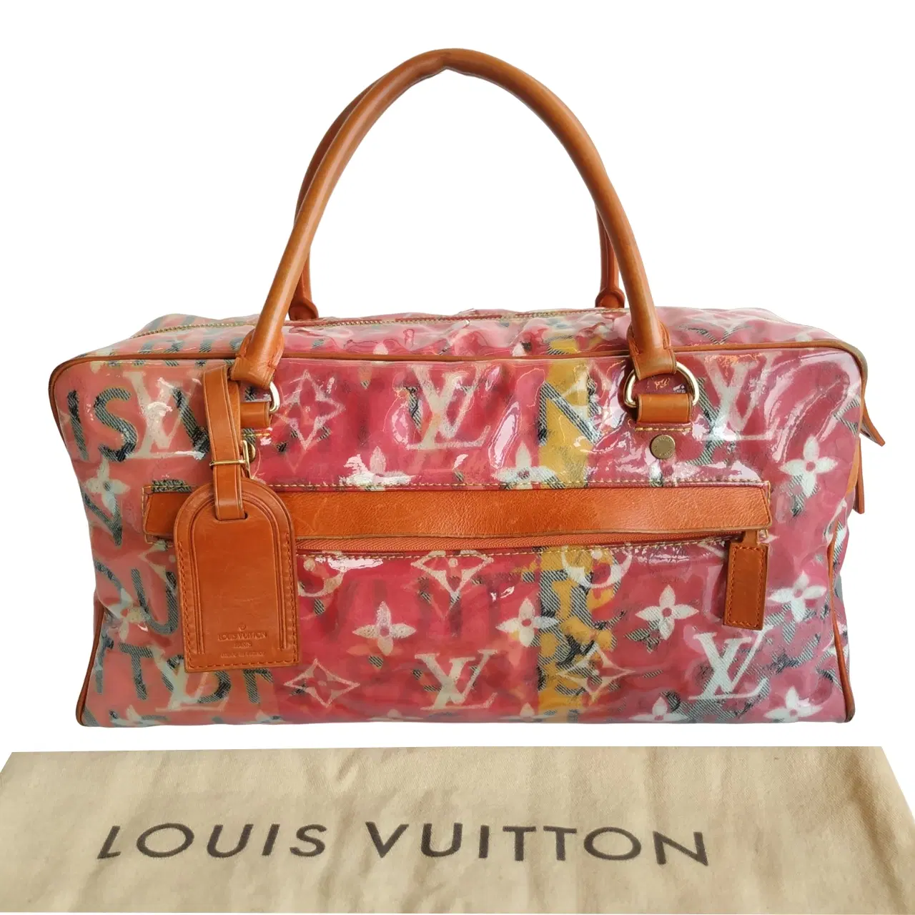 Louis Vuitton Richard Prince Pink Denim Defile Weekender PM Pulp Bag