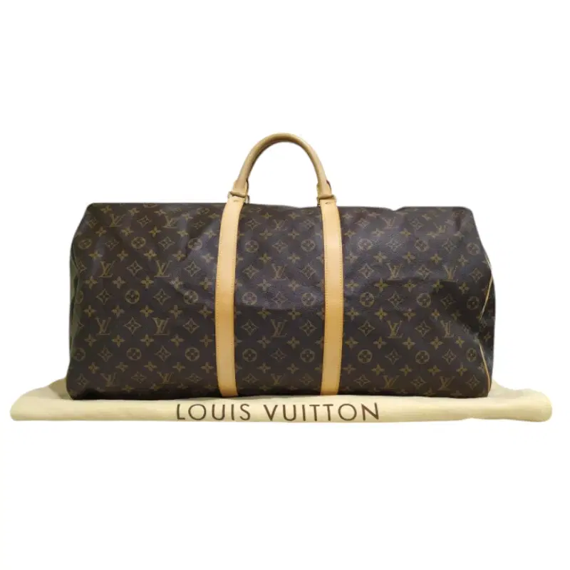 Louis Vuitton Monogram Canvas Keepall 60 Bandouliere Travel Bag