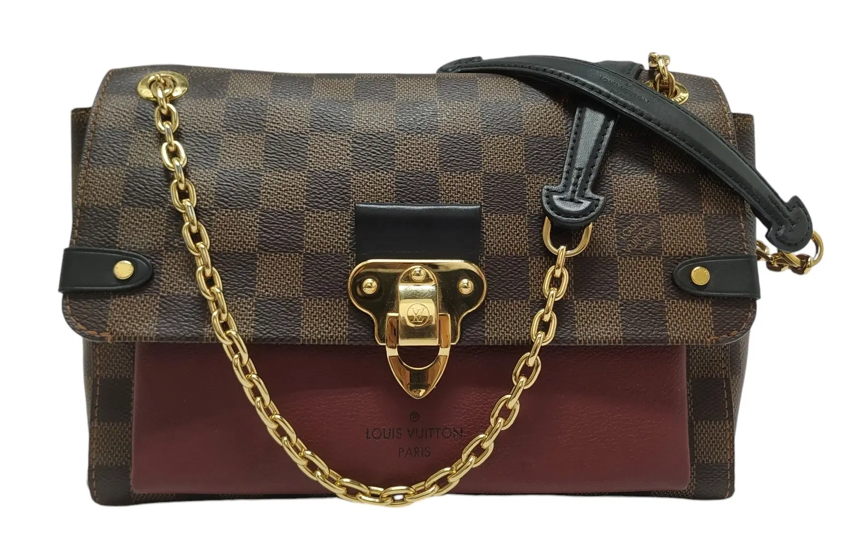 Louis Vuitton Bordeaux Damier Ebene Canvas Vavin PM Bag