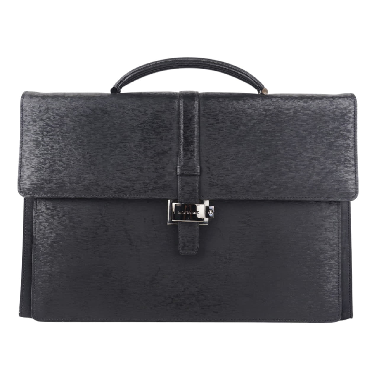 Montblanc Black Meisterstuck Leather Briefcase