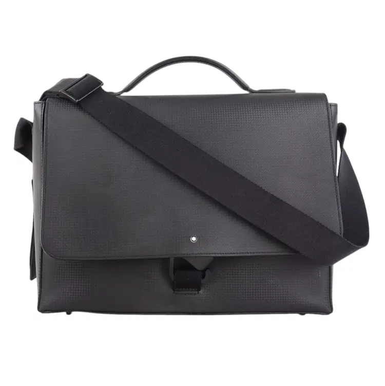 Montblanc Black Leather Nightflight Travel Companion Briefcase -Hover-Image