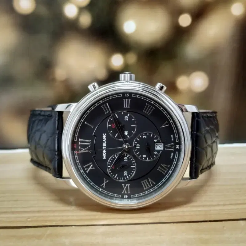 Montblanc Tradition 42MM Quartz Chronograph Black Dial