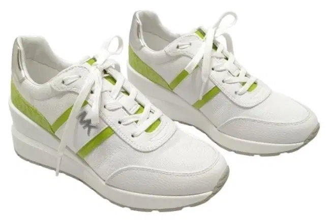 Michael Kors Mabel Glitter Chain Mesh Trainer