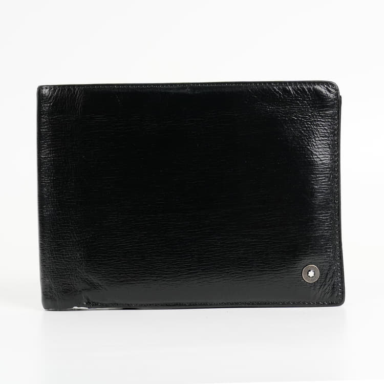 Mont Blanc Black Leather Wallet-Hover-Image
