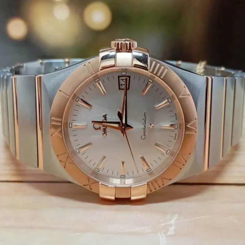 Omega Constellation 35 MM Steel & Red Gold