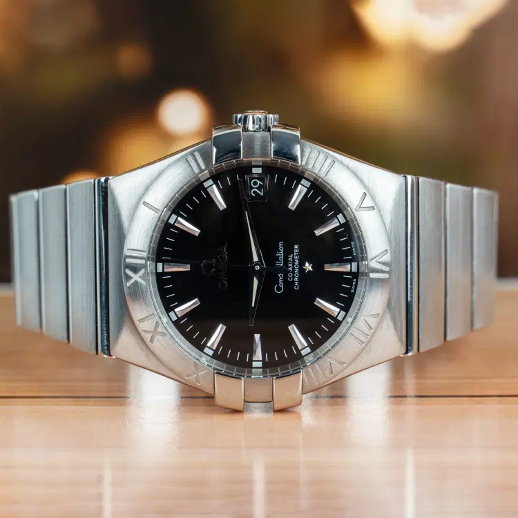 Omega Constellation Steel Black Dial Automatic Watch-Hover-Image
