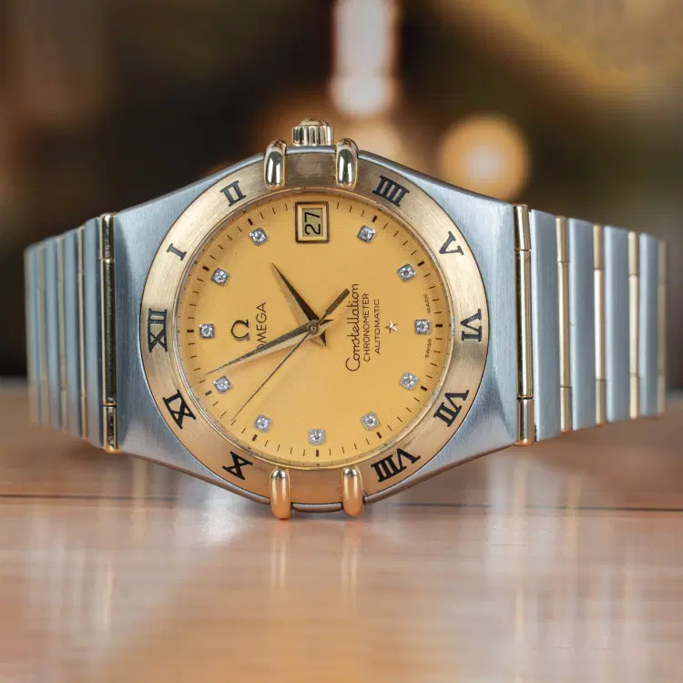 Omega Constellation 35mm Bi-Colour Champagne Dial Automatic Watch-Hover-Image