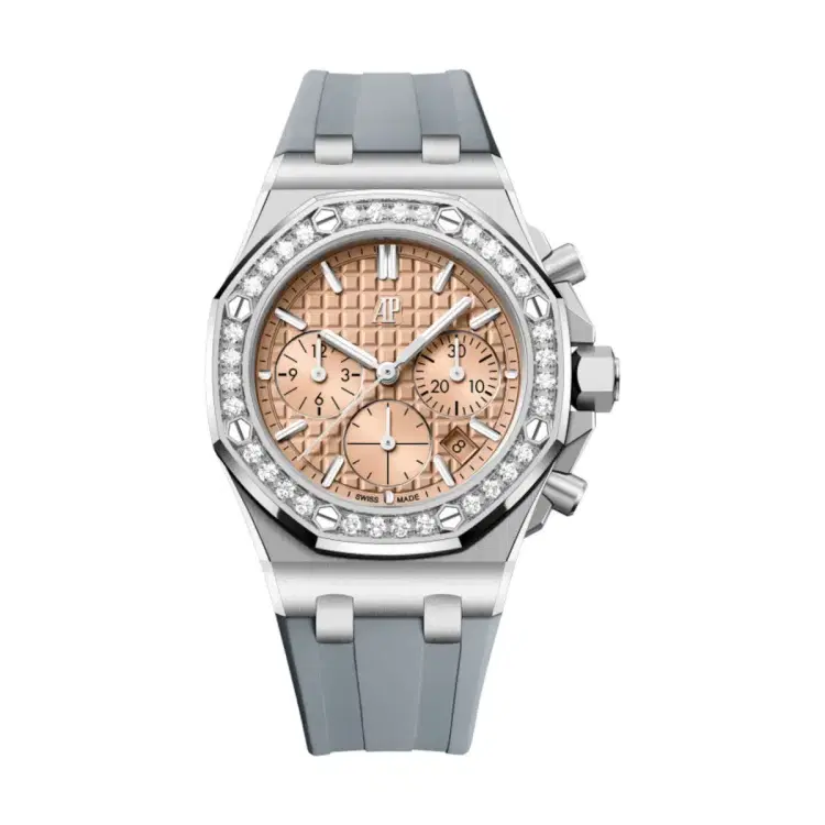 Audemars Piguet 26231ST.ZZ.A178CA.01 Royal Oak Offshore Salmon Dial Grey Rubber Strap-Hover-Image