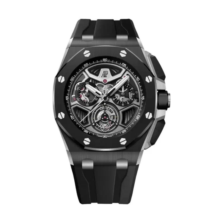 Audemars Piguet 26622CE.OO.D002CA.01 Royal Oak Offshore Black Dial Black Rubber Strap-Hover-Image