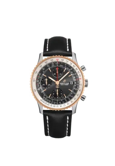 Breitling U13324211B1X2 Navitimer Chronograph Stainless Steel and 18K Red Gold 41mm Black Dial-Hover-Image