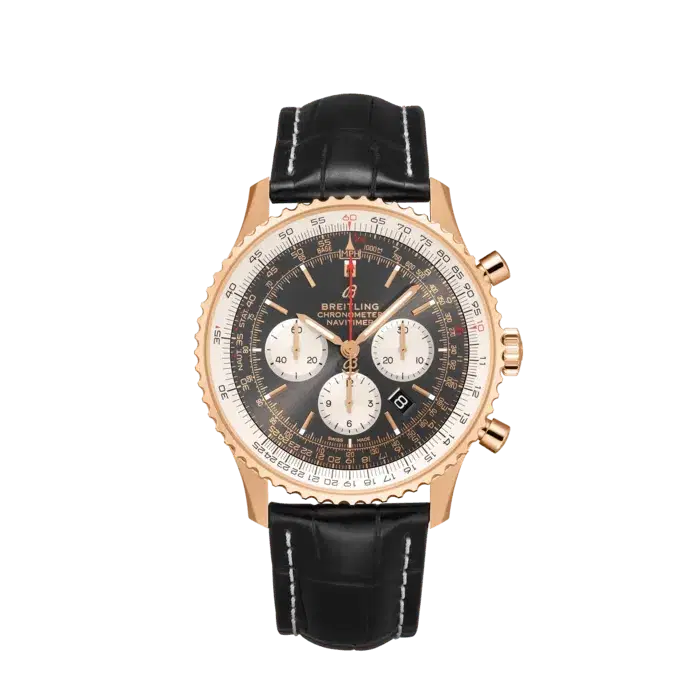 Breitling RB0127121F1P2 Navitimer B01 Chronograph 18K Rose Gold Anthracite Dial 46mm