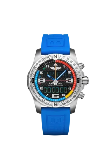 Breitling EB5512221B1S1 Exospace B55 Yachting Brushed Finished Titanium Black Carbon Fiber Dial 46mm-Hover-Image