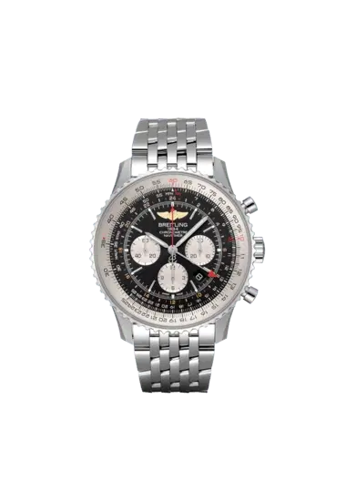 Breitling AB0441211B1A1 B04 Navitimer Chronograph GMT 48 Stainless Steel Black Dial-Hover-Image