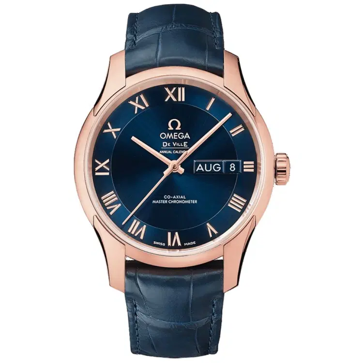 Omega 433.53.41.22.03.001 De Ville Hour Vision Annual Calendar Co-Axial Master Chronometer Watch-Hover-Image