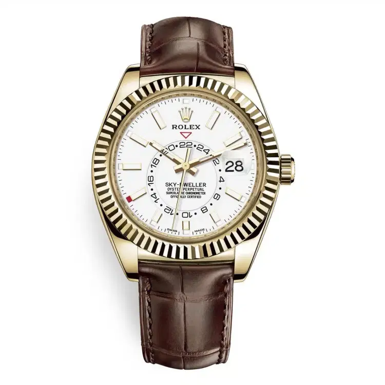 Rolex Sky Dweller 42mm Mens Watch 326138 White Index-Hover-Image