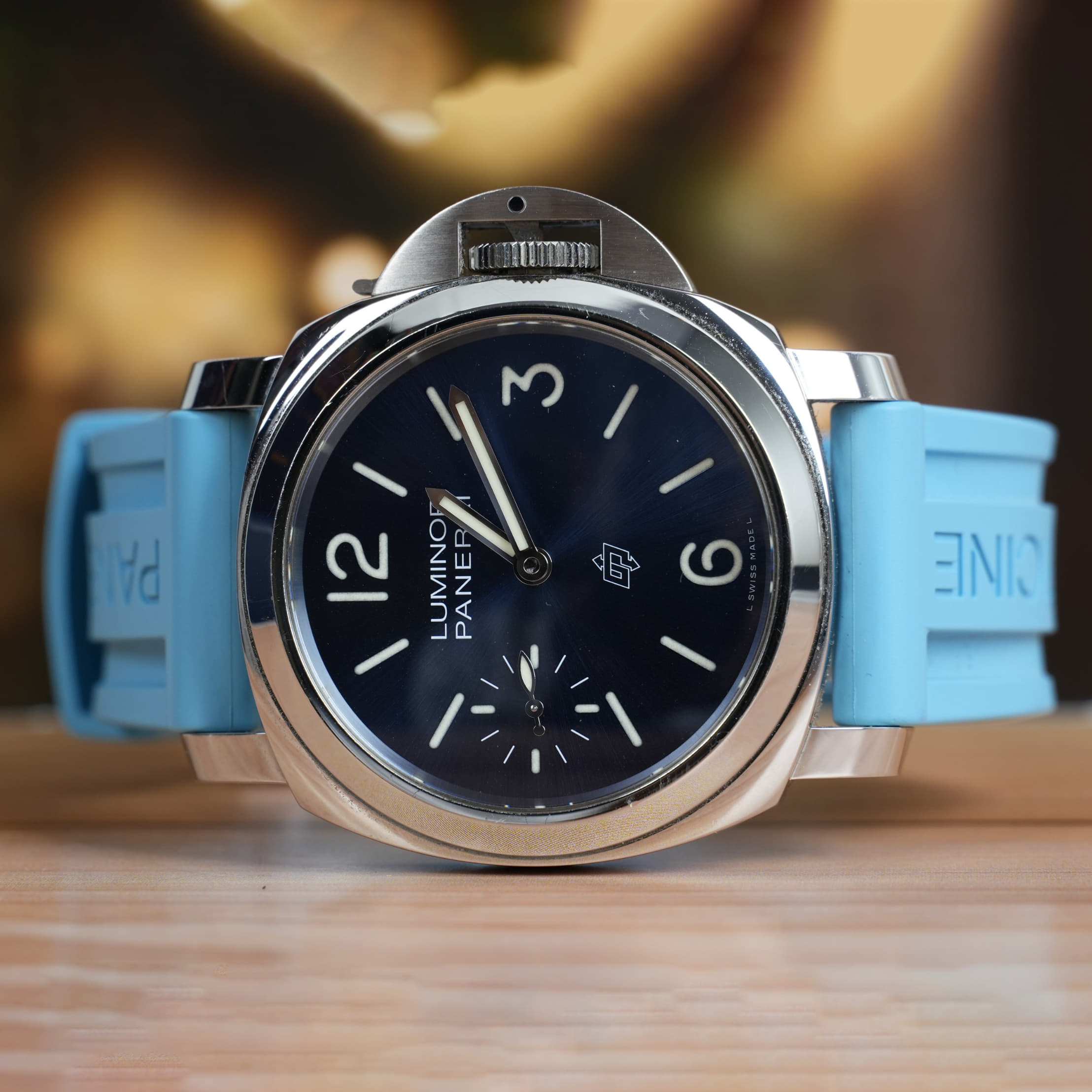 Panerai Luminor 44 MM Blue Dial Manual Winding Watch