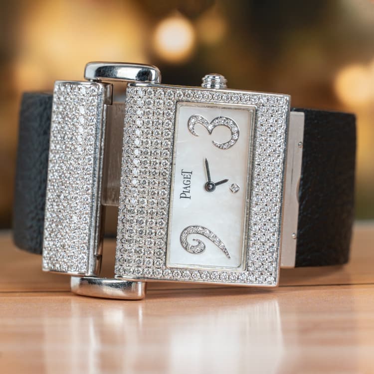 Piaget Protocole White Gold Diamond Watch-Hover-Image